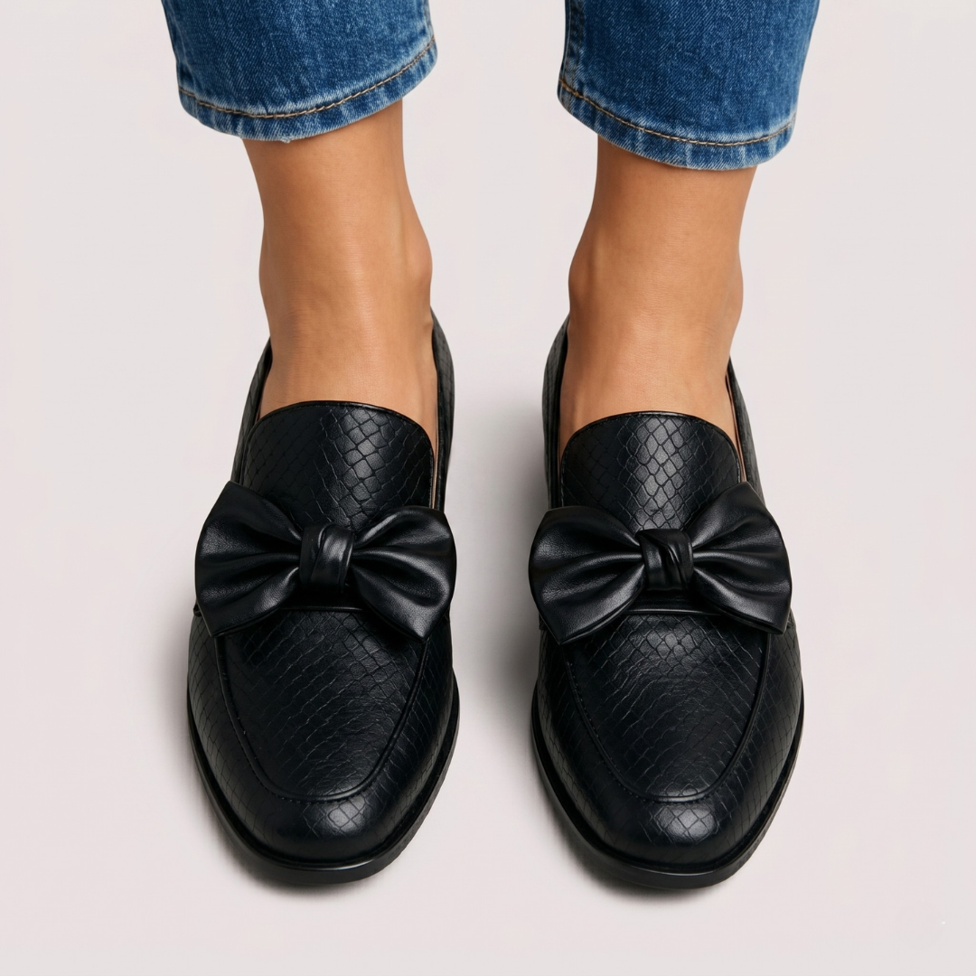 Edith | Bow Detail Comfort Loafers