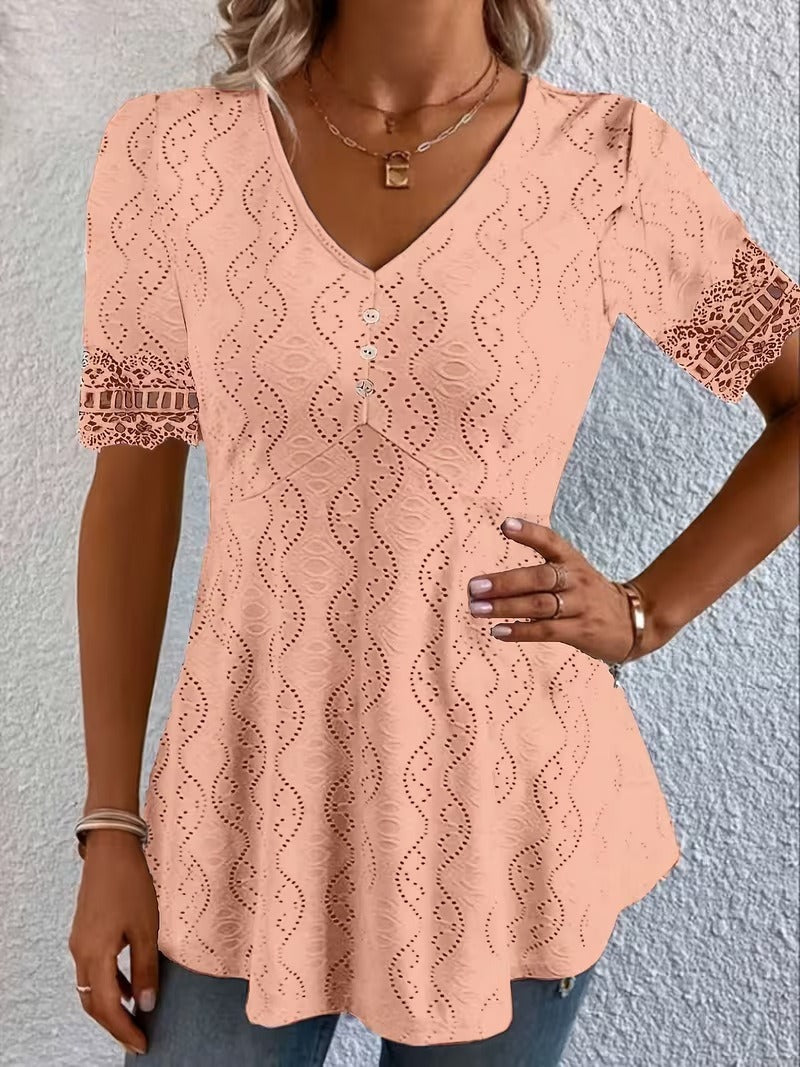 Willow | Breathable Lace Detail Blouse