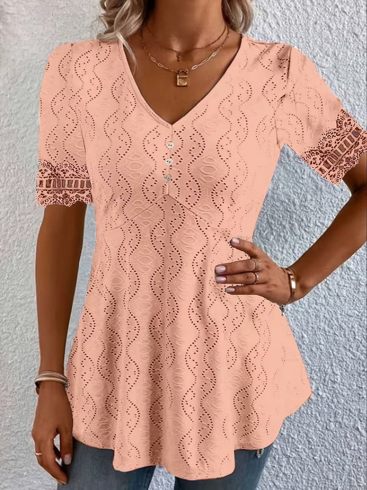 Willow | Breathable Lace Detail Blouse