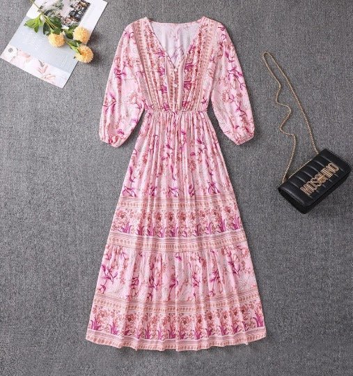 Lenora | Flattering Boho Dress