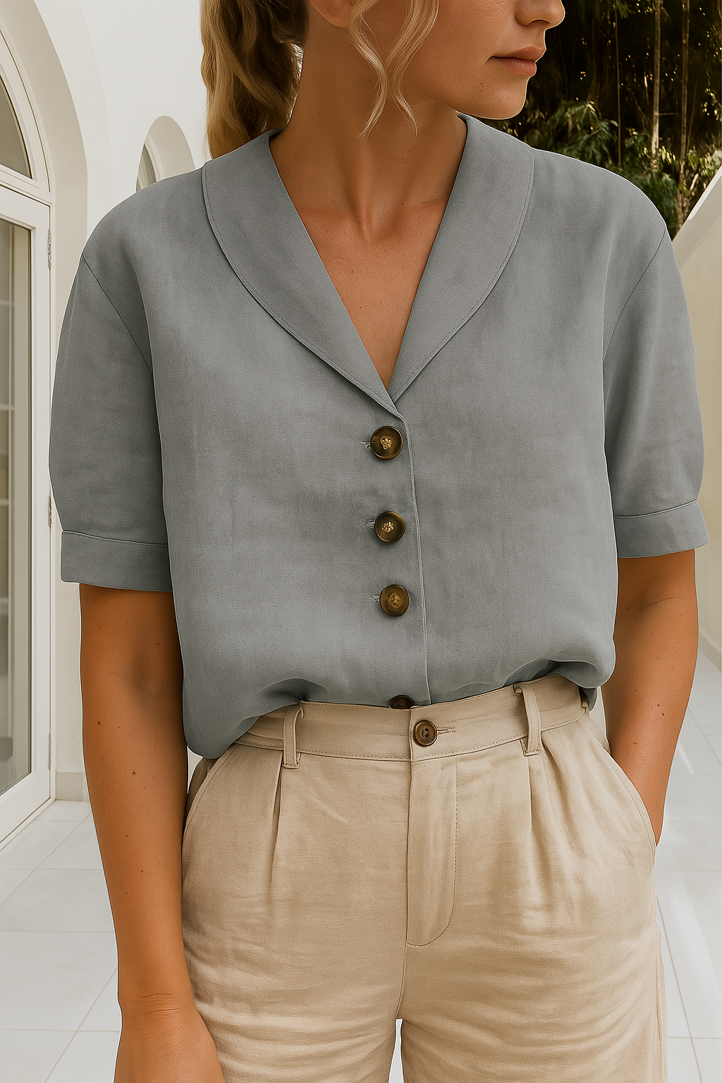 Margery | Breathable Summer Blouse