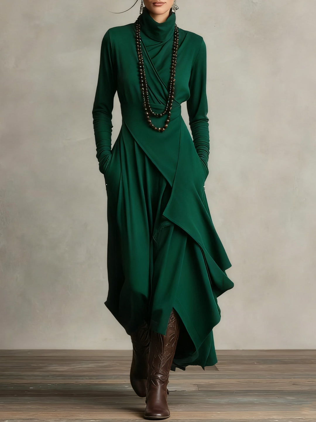Catherine | Elegant Pleated Maxi Dress