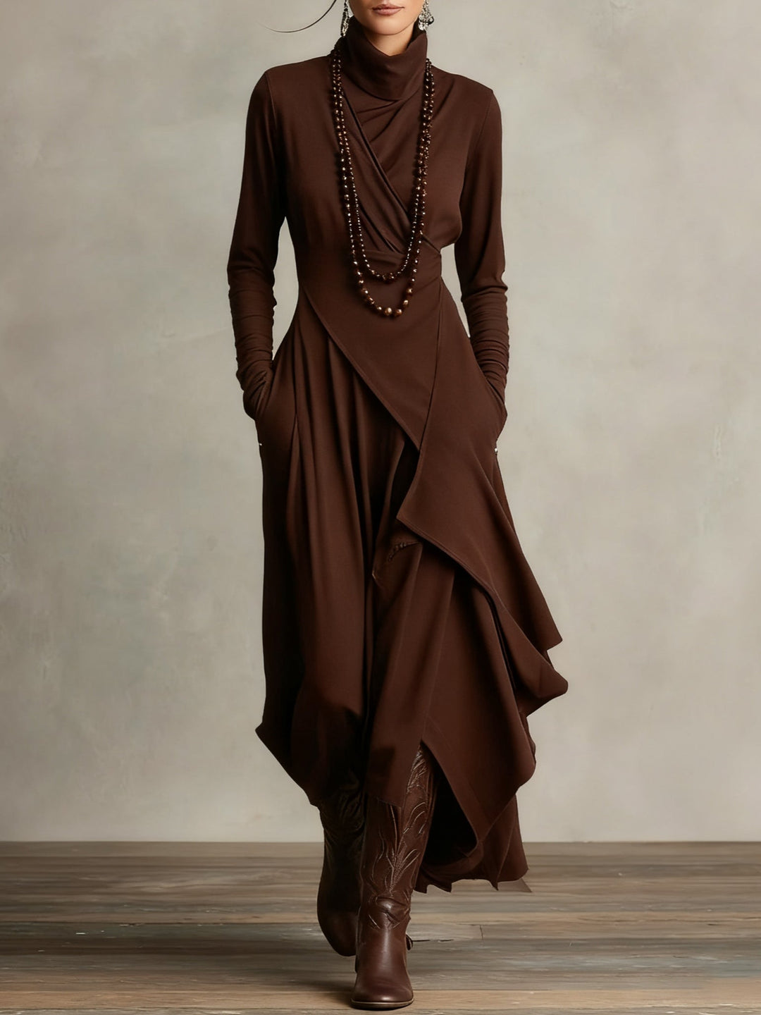 Catherine | Elegant Pleated Maxi Dress