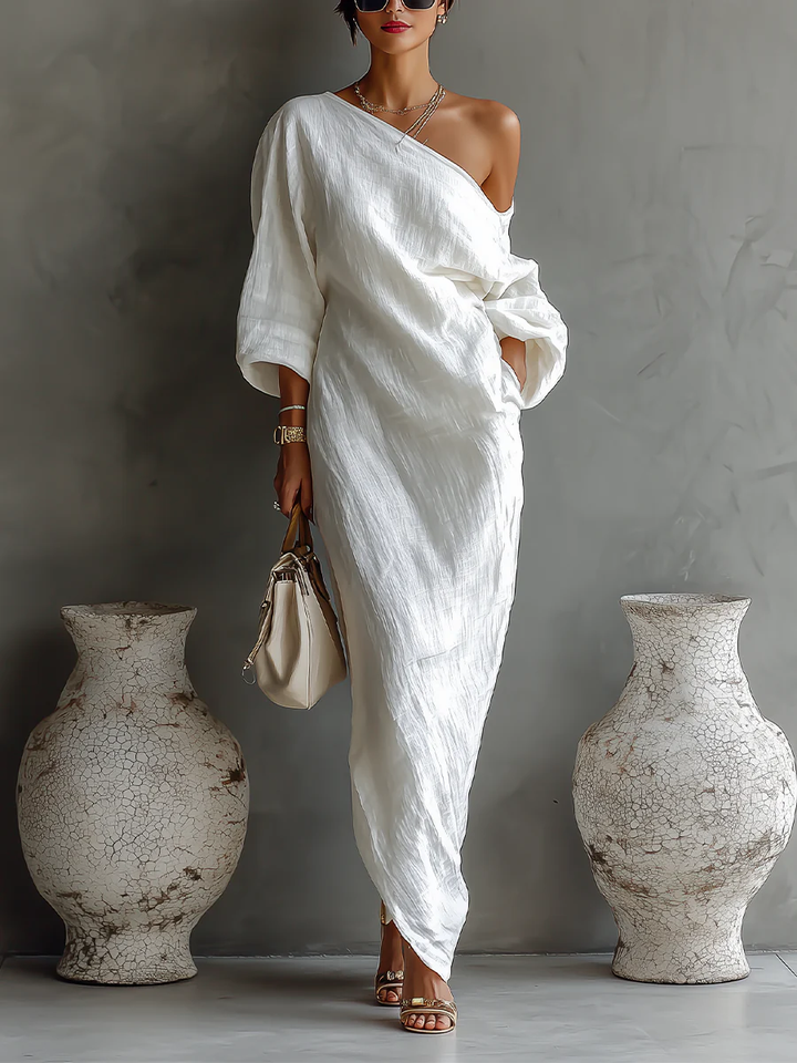 Monica | Elegant One-Shoulder Maxi Dress
