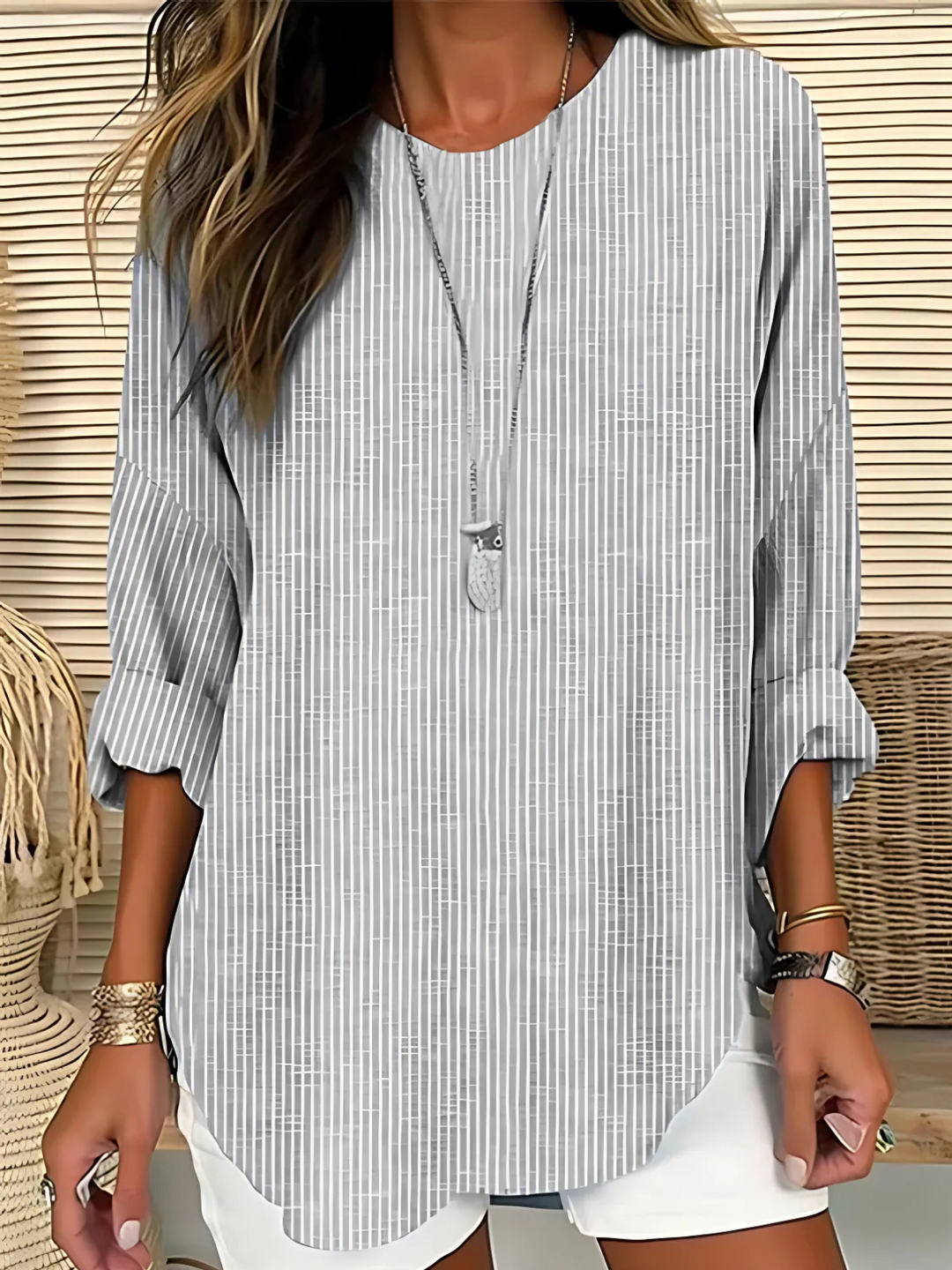 Helena | Striped Relaxed-Fit Blouse