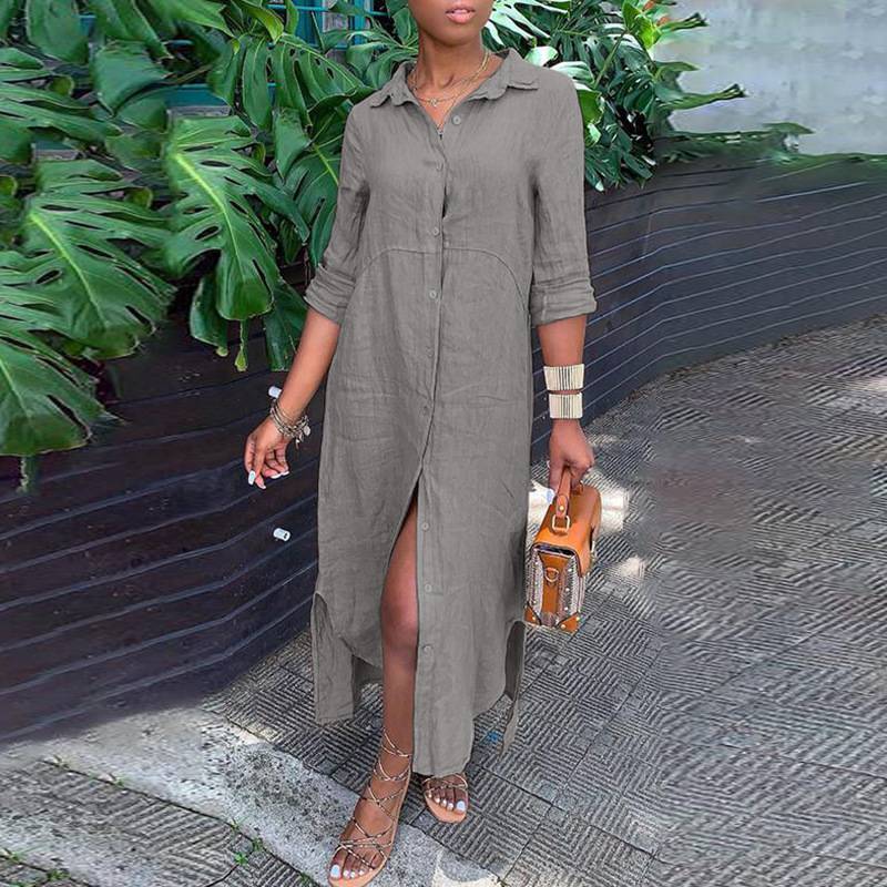 Eleanor | Elegant Button Midi Dress