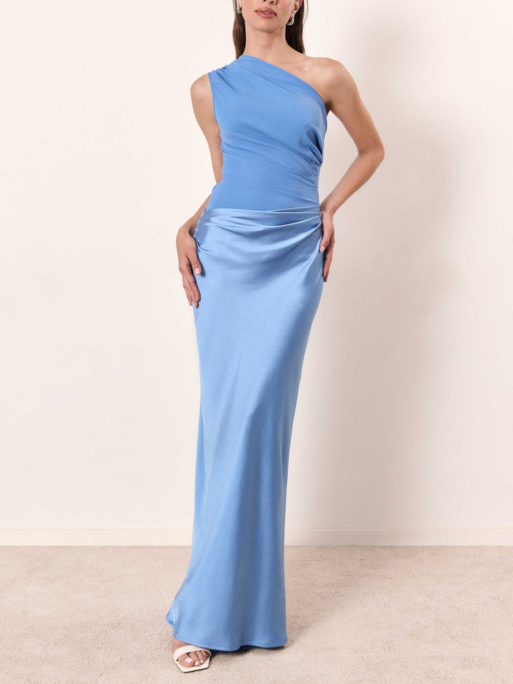 Monroe | One Shoulder Wedding Guest Maxi Dress