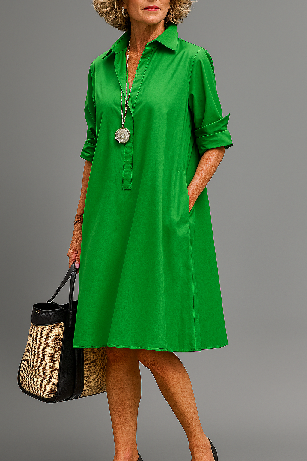 Avery | Classic Midi Dress