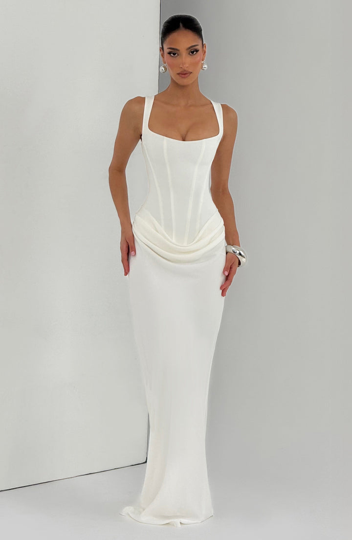 Eleanor | Elegant Square-Neck Maxi Dress