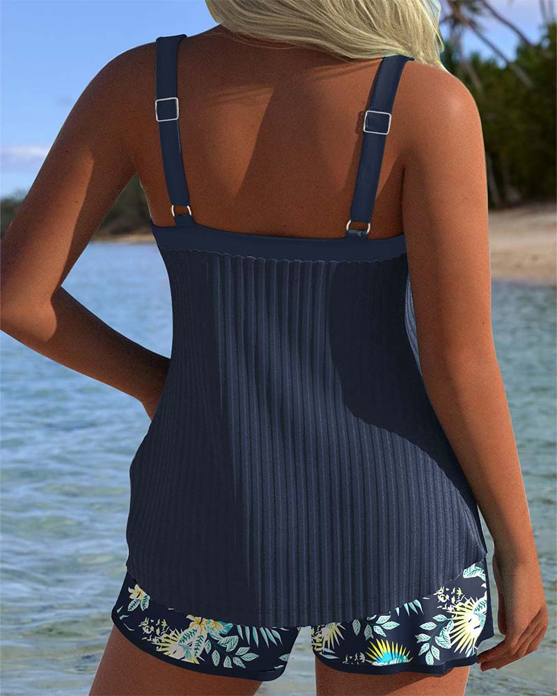 Isla | Striped Tankini and Beach Shorts