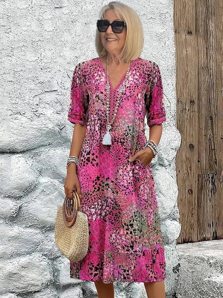 Guardy | Classic V-Neck Dress