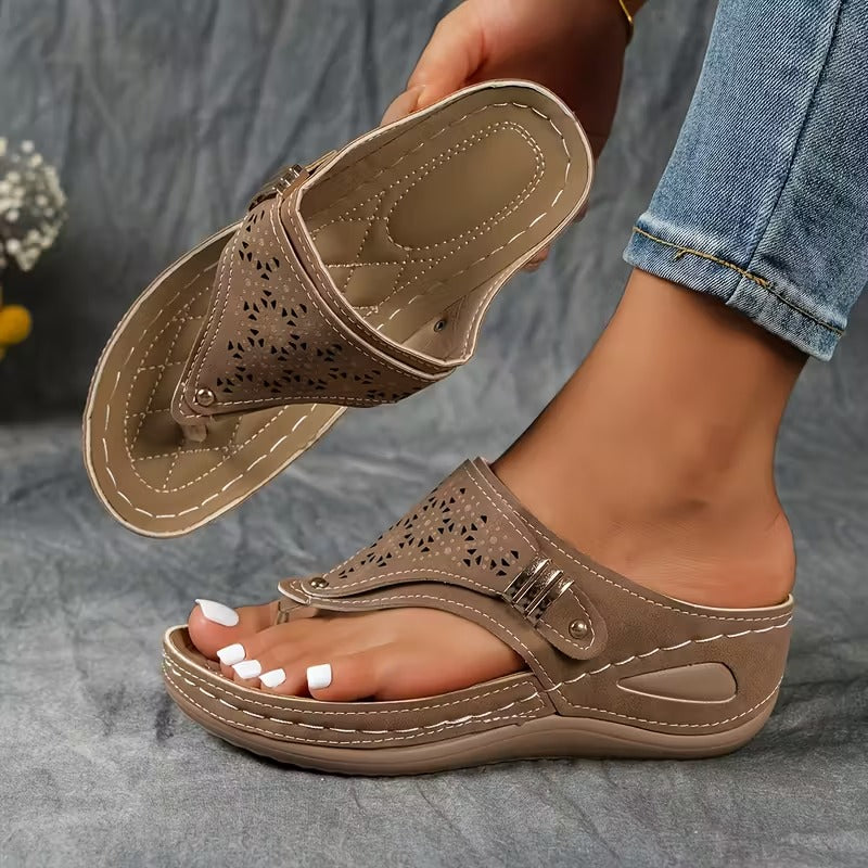 Nadine | Orthopedic Wedge Flip Sandal