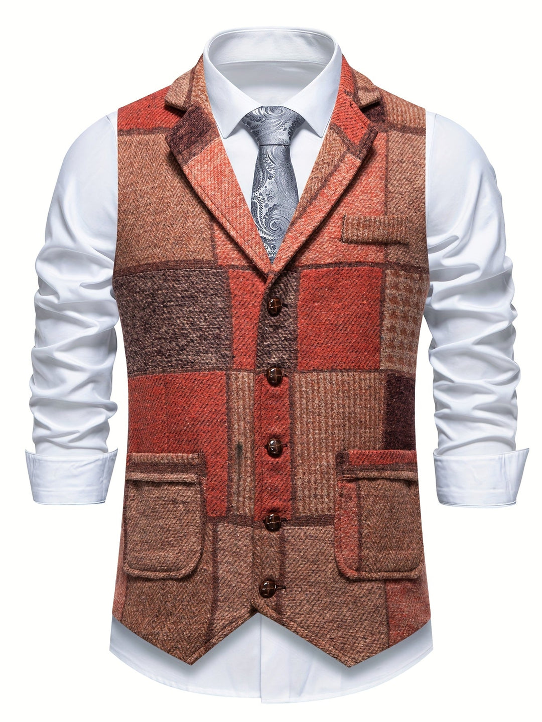 Leo | Patchwork Waistcoat for Special Occasions