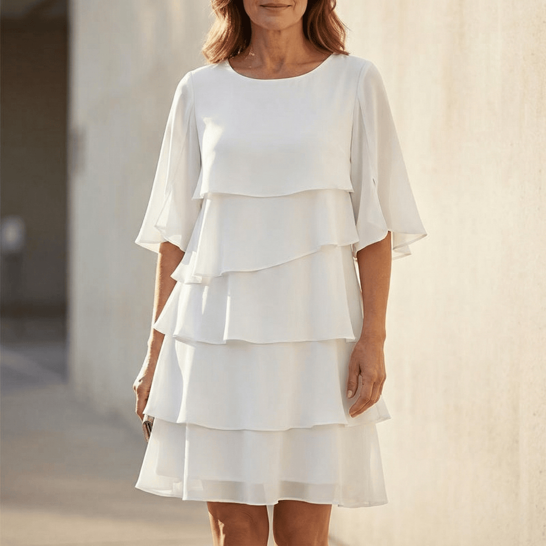 Florence | Elegant Layered Ruffle Dress