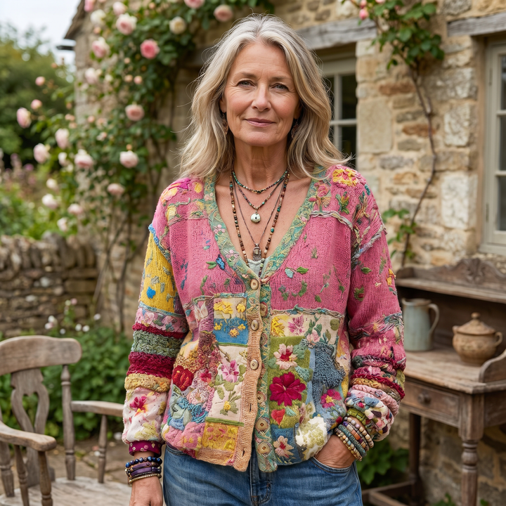 Sybil | Elegant Floral Cardigan