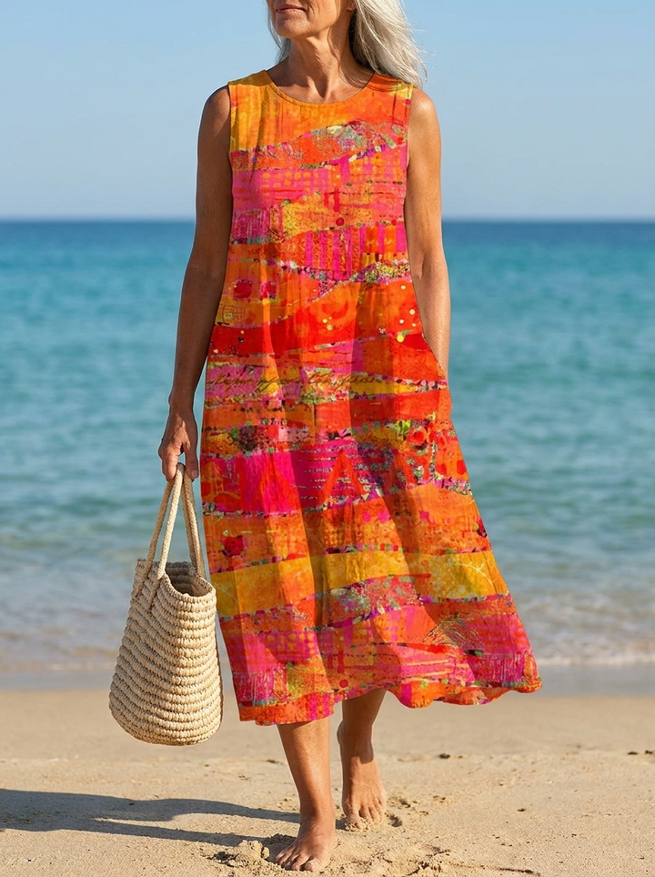 Edith | Sunset Midi Dress