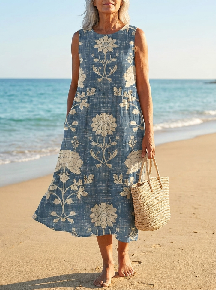 Gudrun | Bohemian Midi Dress