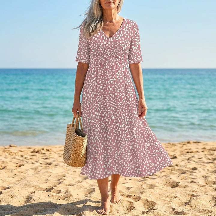 Rosabel | Polka Dot Midi Dress