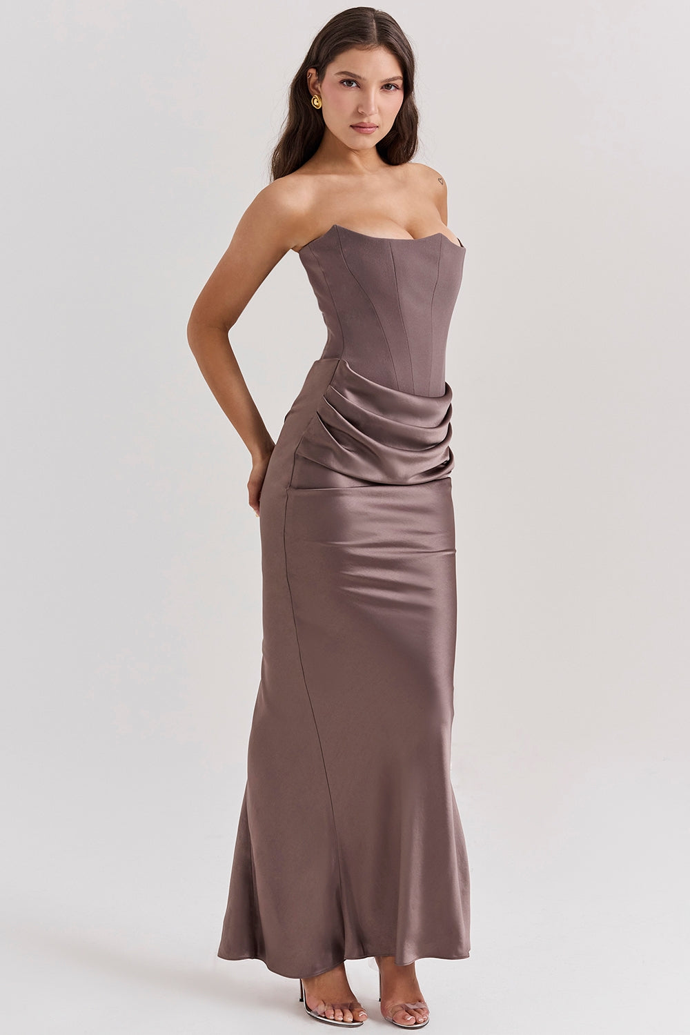 Anika | Strapless Sweetheart Maxi Wedding Guest Dress