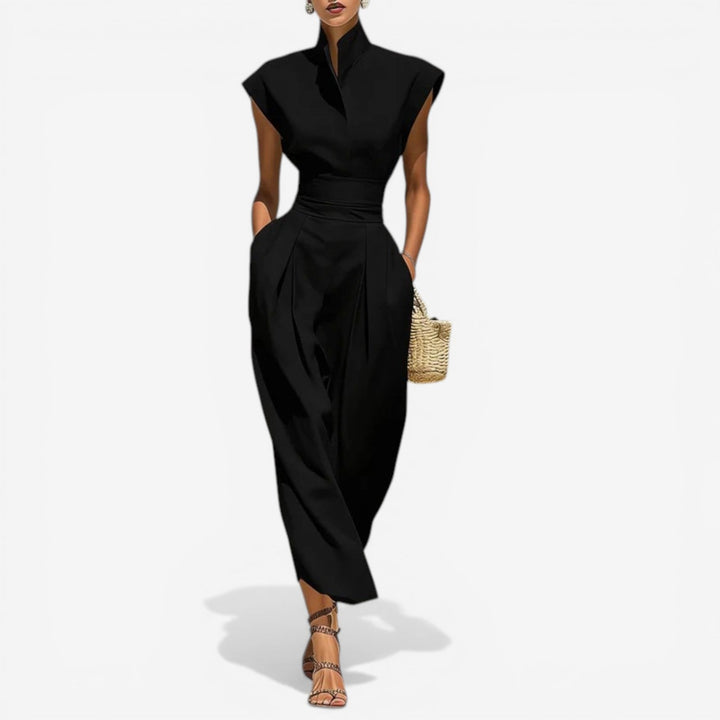 Evangeline | Sleeveless Wide-Leg Jumpsuit