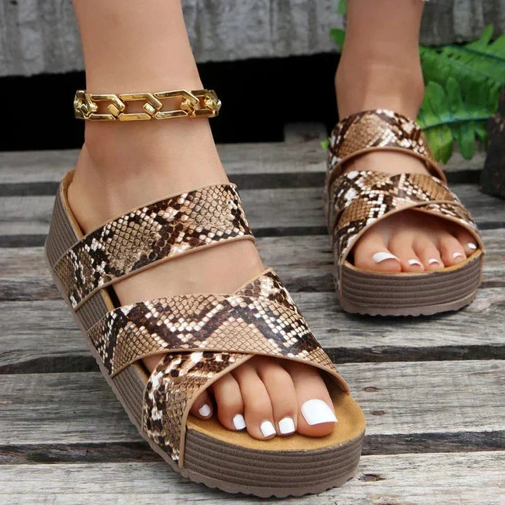 Jada | Orthopaedic Platform Wedge Sandals