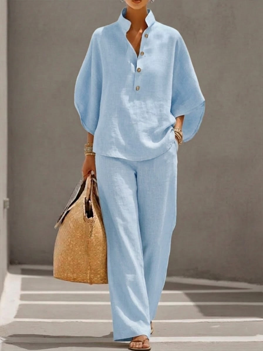 Mariel | Flattering Wide-Leg Two-Piece Set
