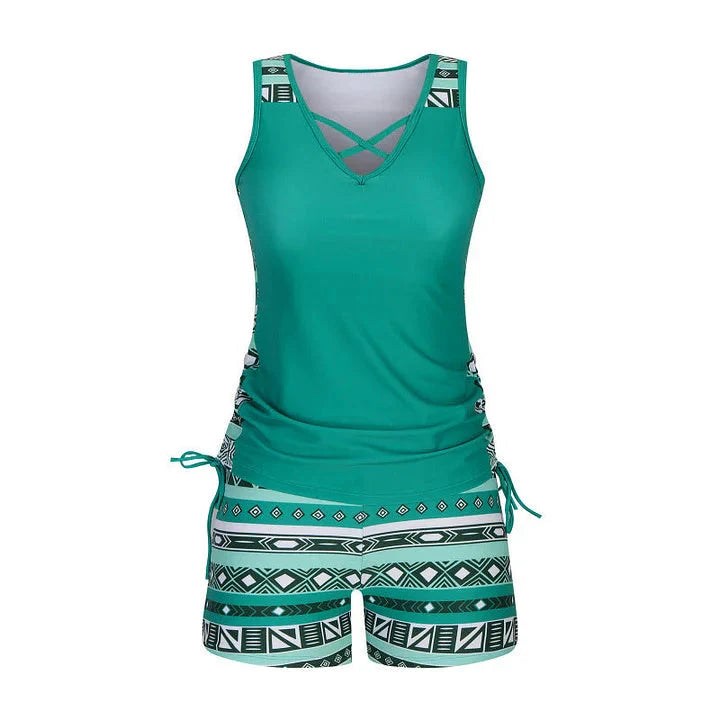 Maddy | Tankini Swimsuit Set with Adjustable Sides
