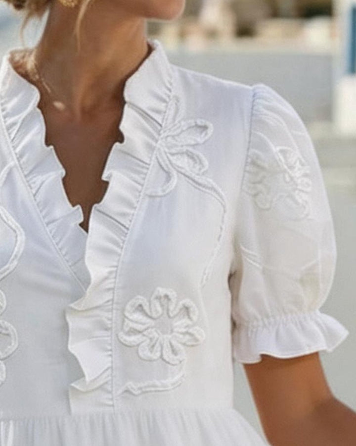 Bronwen | Puff Sleeve Mini Dress